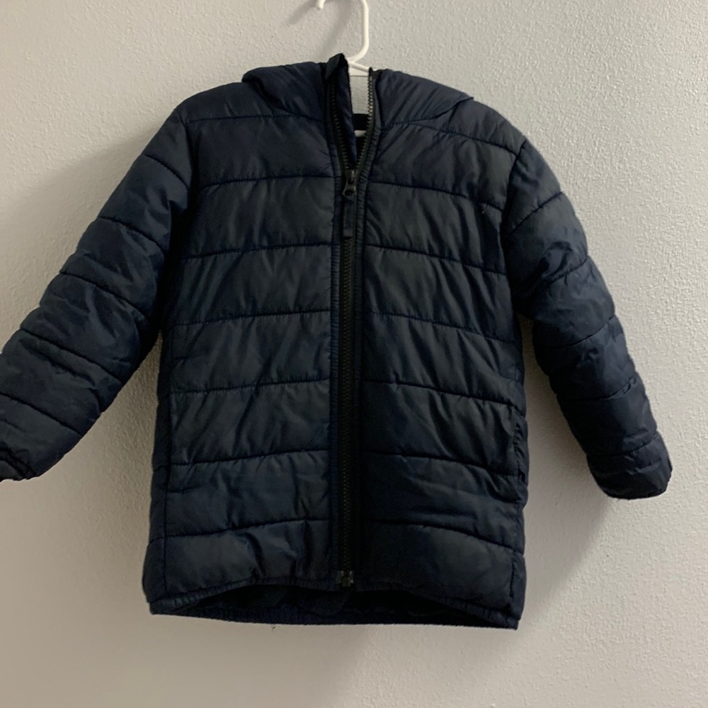 Childrens Place Navy Blue Puffer Jacket with Hood size  4T